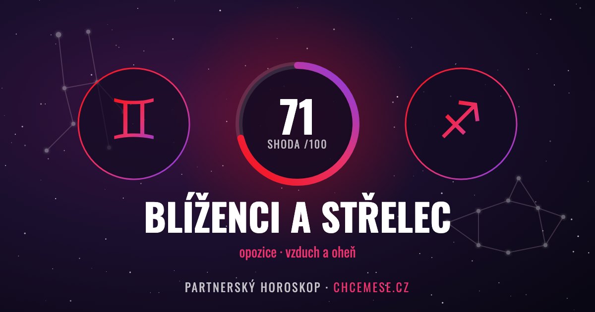 Blíženci a Střelec: partnerský horoskop a shoda v lásce