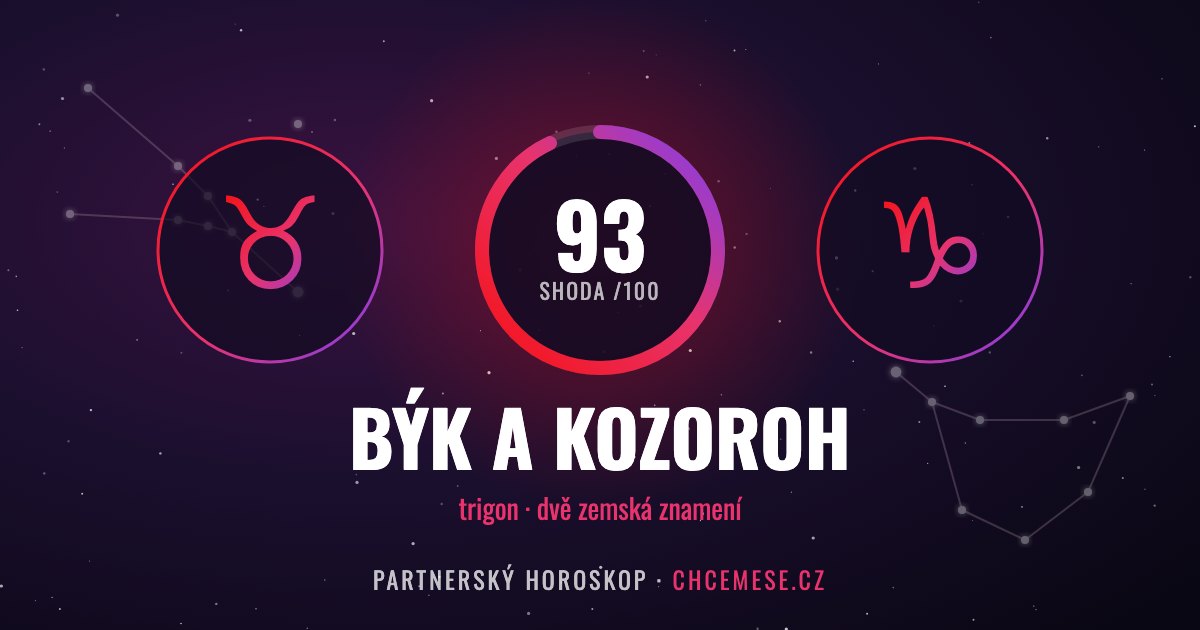 Býk a Kozoroh: partnerský horoskop a shoda v lásce