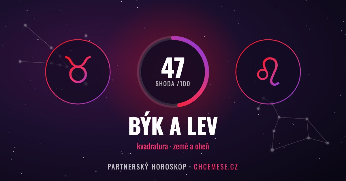 Býk a Lev: partnerský horoskop a shoda v lásce