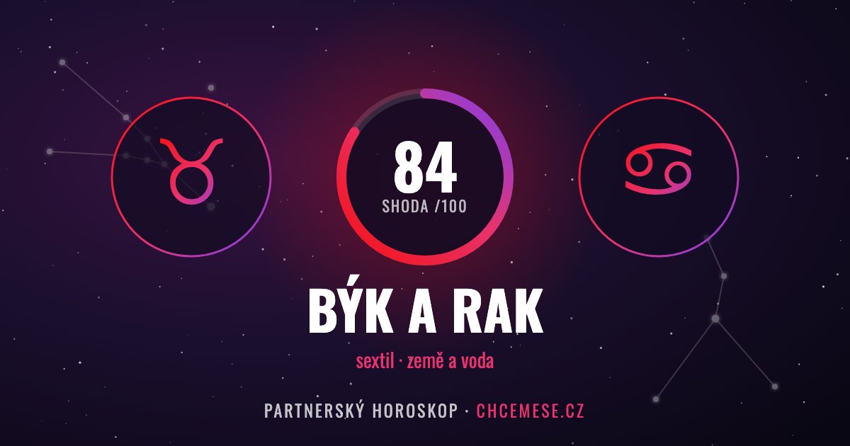 Býk a Rak: partnerský horoskop a shoda v lásce