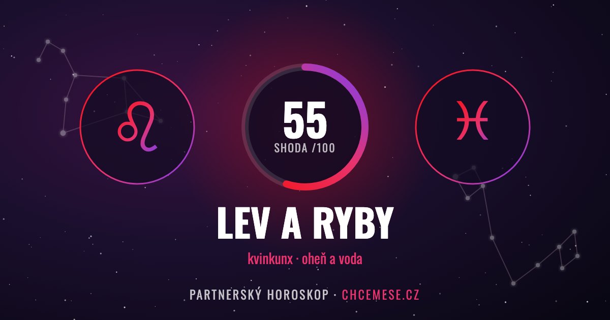Lev a Ryby: partnerský horoskop a shoda v lásce