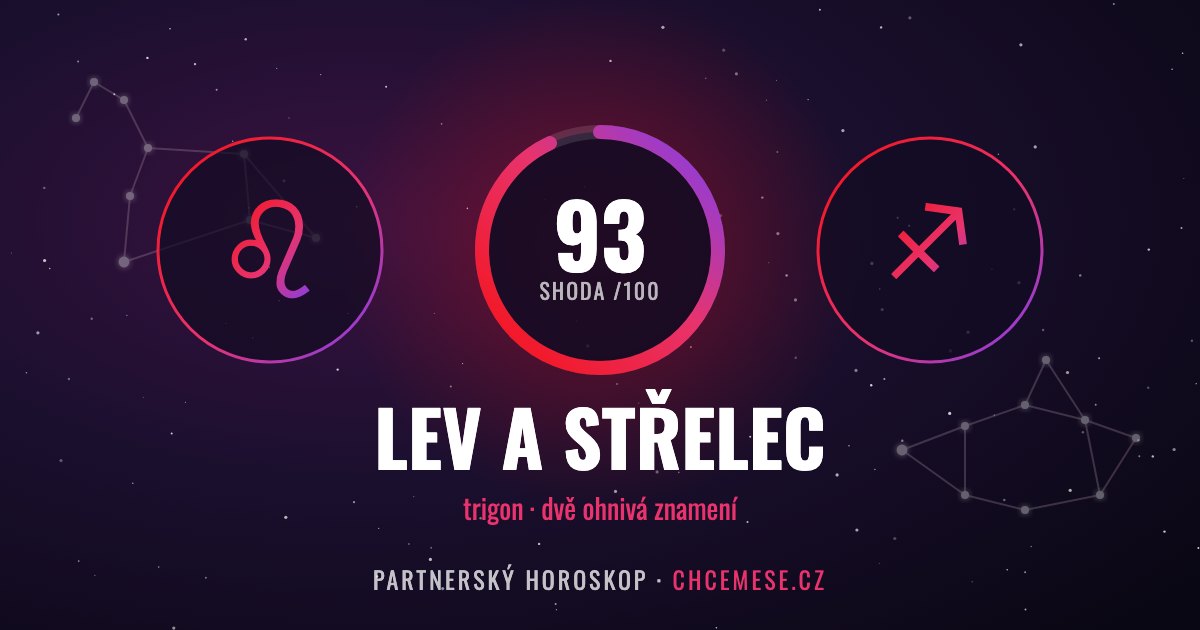 Lev a Střelec: partnerský horoskop a shoda v lásce
