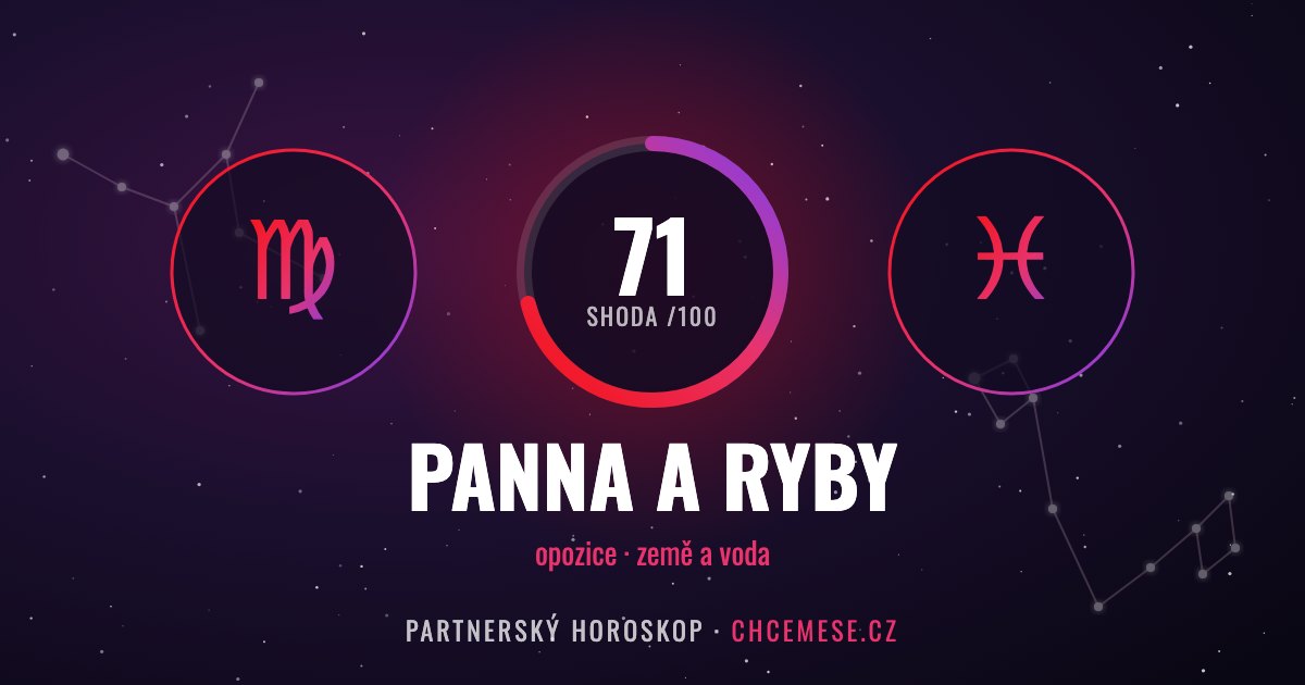 Panna a Ryby: partnerský horoskop a shoda v lásce