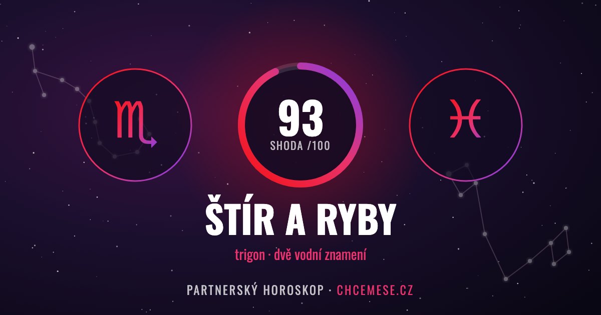 Štír a Ryby: partnerský horoskop a shoda v lásce