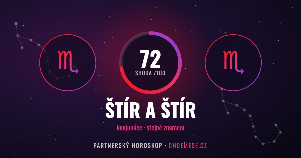 Štír a Štír: partnerský horoskop a shoda v lásce