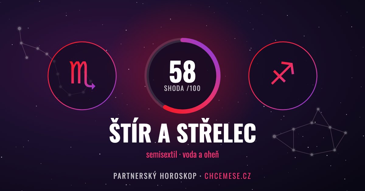 Štír a Střelec: partnerský horoskop a shoda v lásce