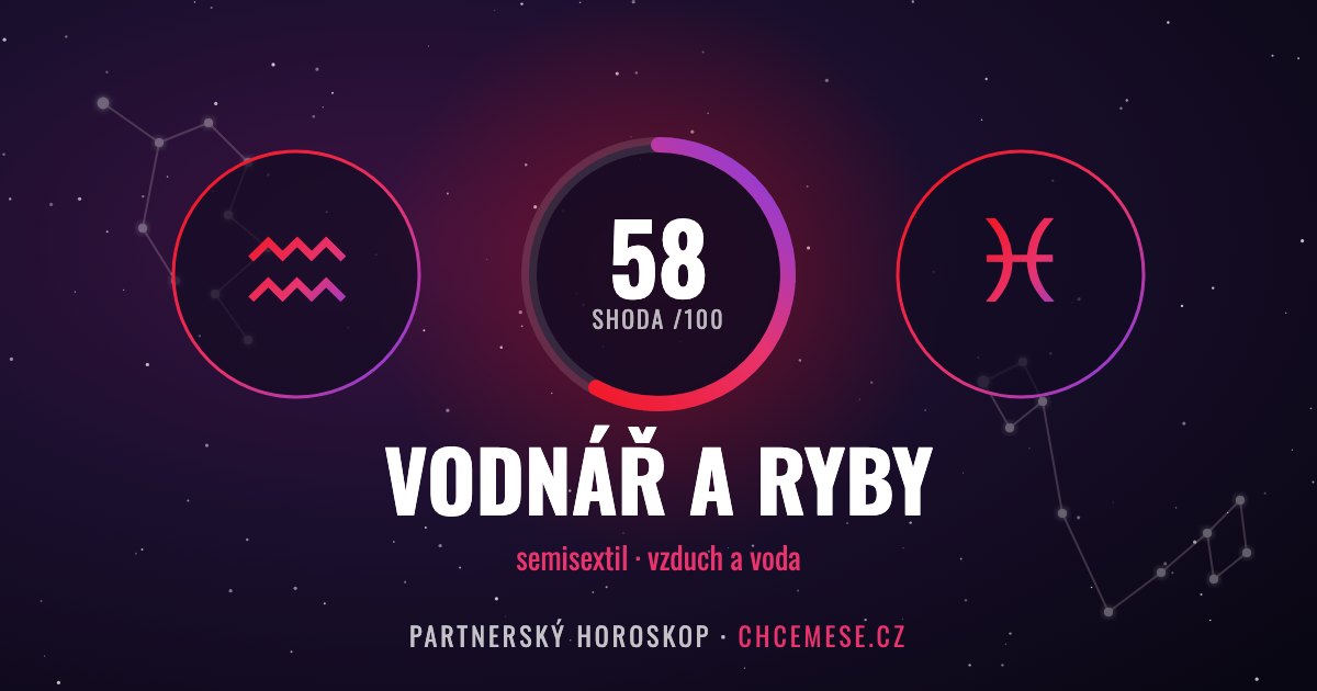 Vodnář a Ryby: partnerský horoskop a shoda v lásce